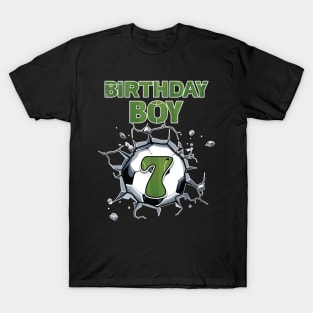 7th Birthday Boys Soccer player Gift For Boys Kids toddlers T-Shirt